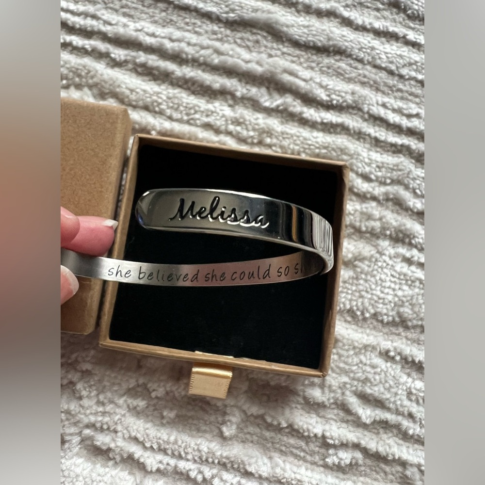 Joycuff Silver Engraved Cuff Bracelet